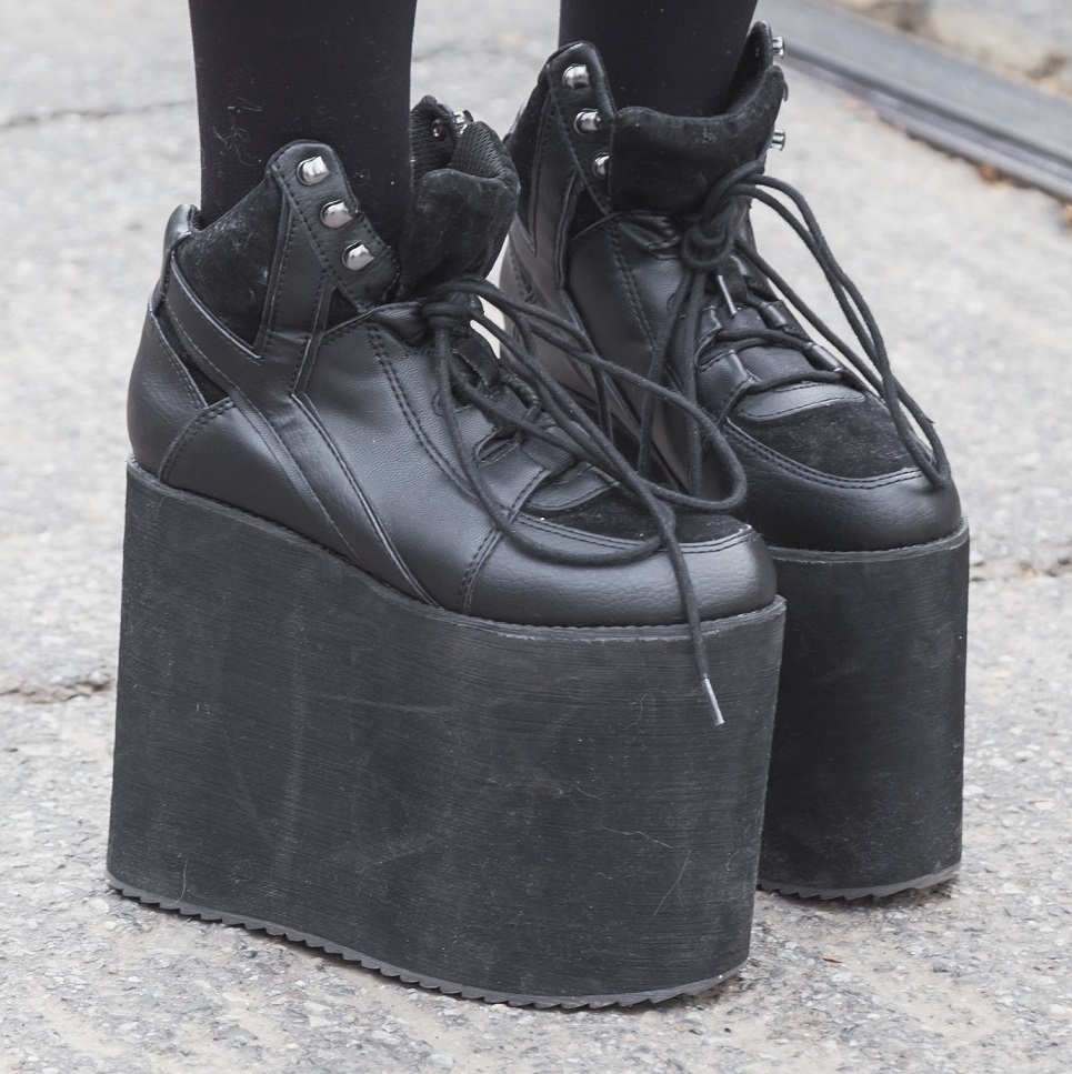 Detail Of Female Shoes Outside Gucci Fashion Show Building For M